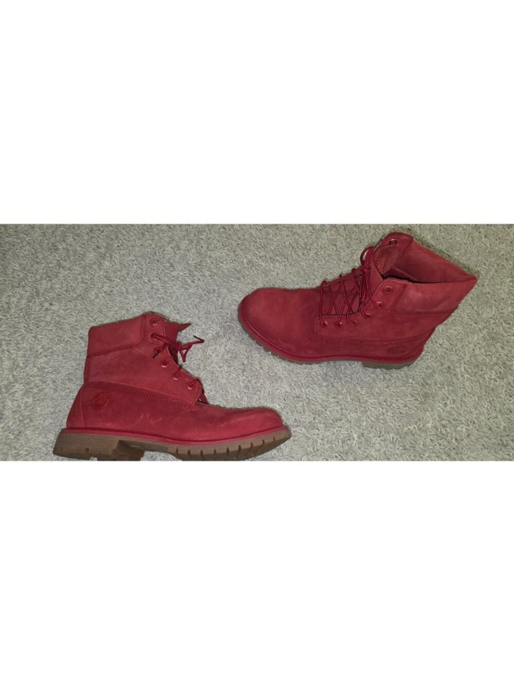 Timberland Women’s Classic 6 Inch Dark Red Nubuck Waterproof Boots Size 9.5